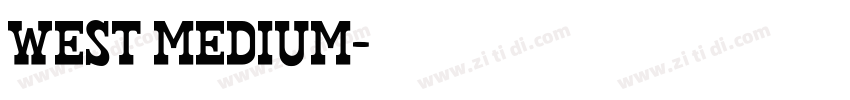 West Medium字体转换